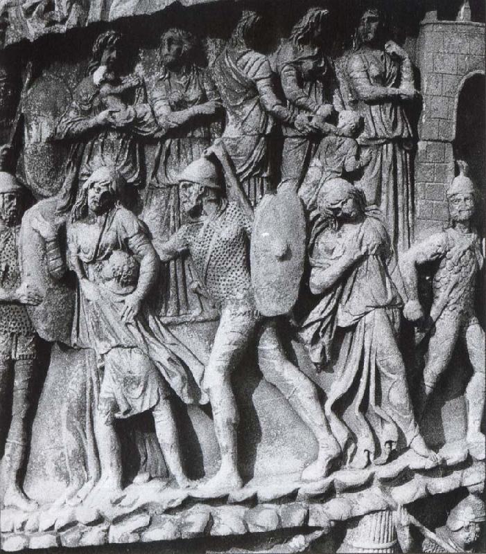 unknow artist Caught Women and Children, relief at the Pillar of Marcus Aurelius. Rome China oil painting art